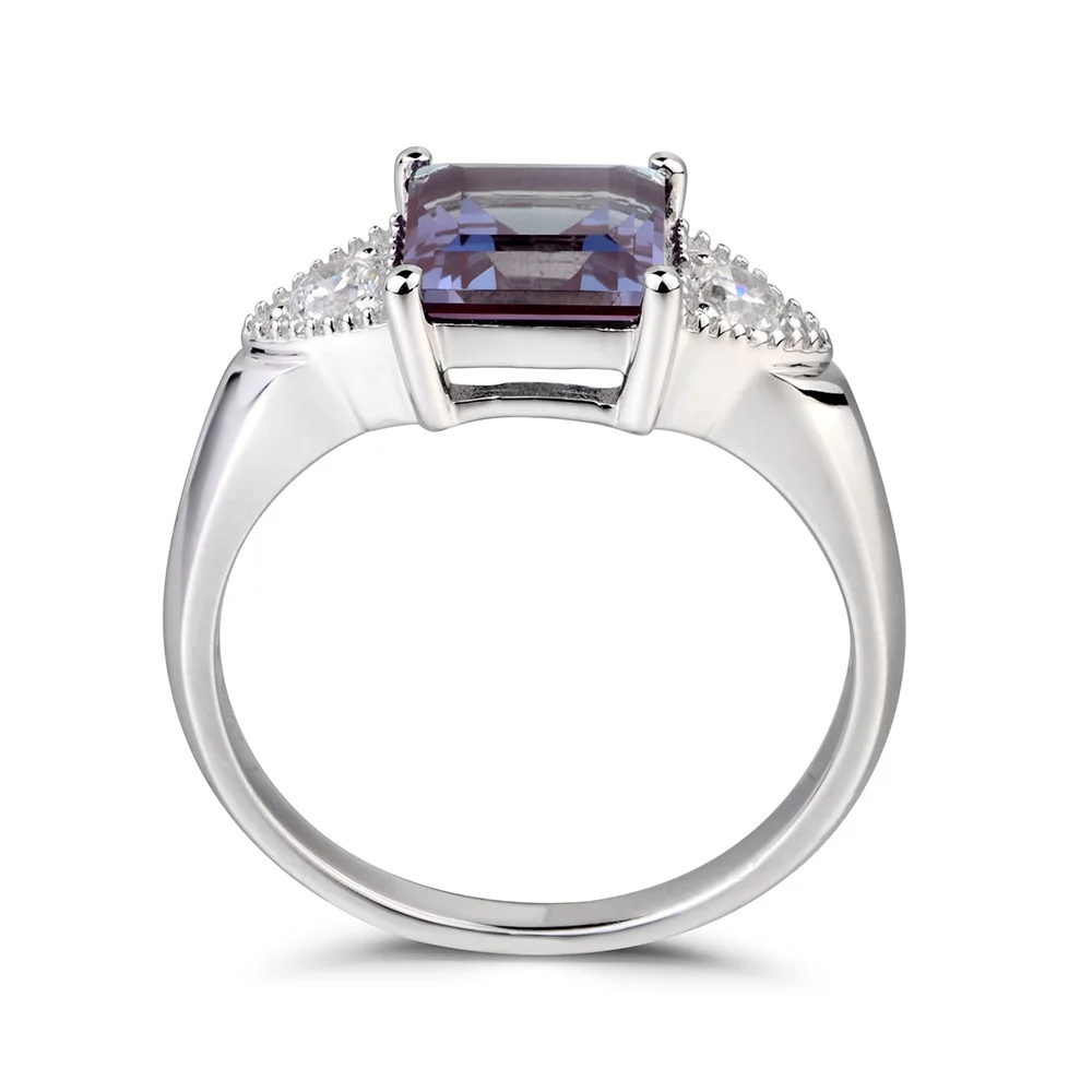 Женское кольцо из серебра 925 пробы с Александритом|925 sterling gemstone rings|gemstone rings silvercolored