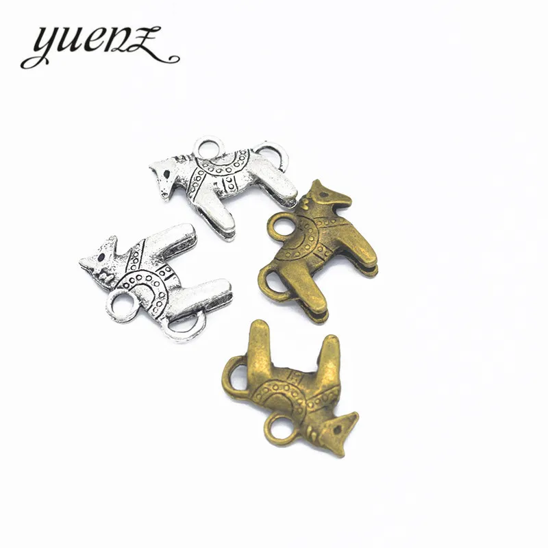 YuenZ 15pcs alloy charms giraffe pendants jewelry findings and