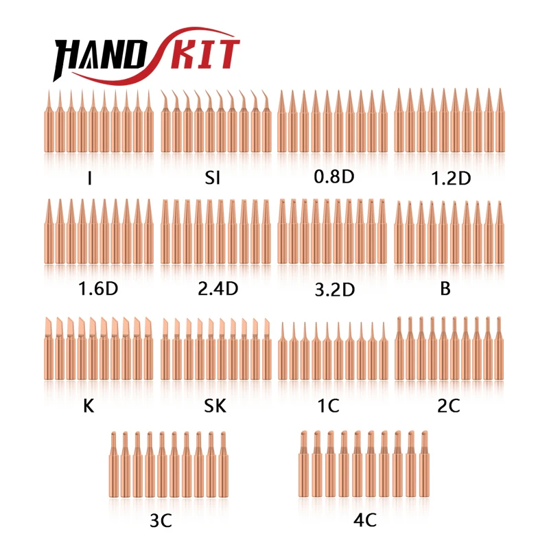 Handskit 10 шт./партия 900MI-C K чистое железо и медь наконечник паяльная станция Железный припой очищайте жало паяльника медь паяльная станция