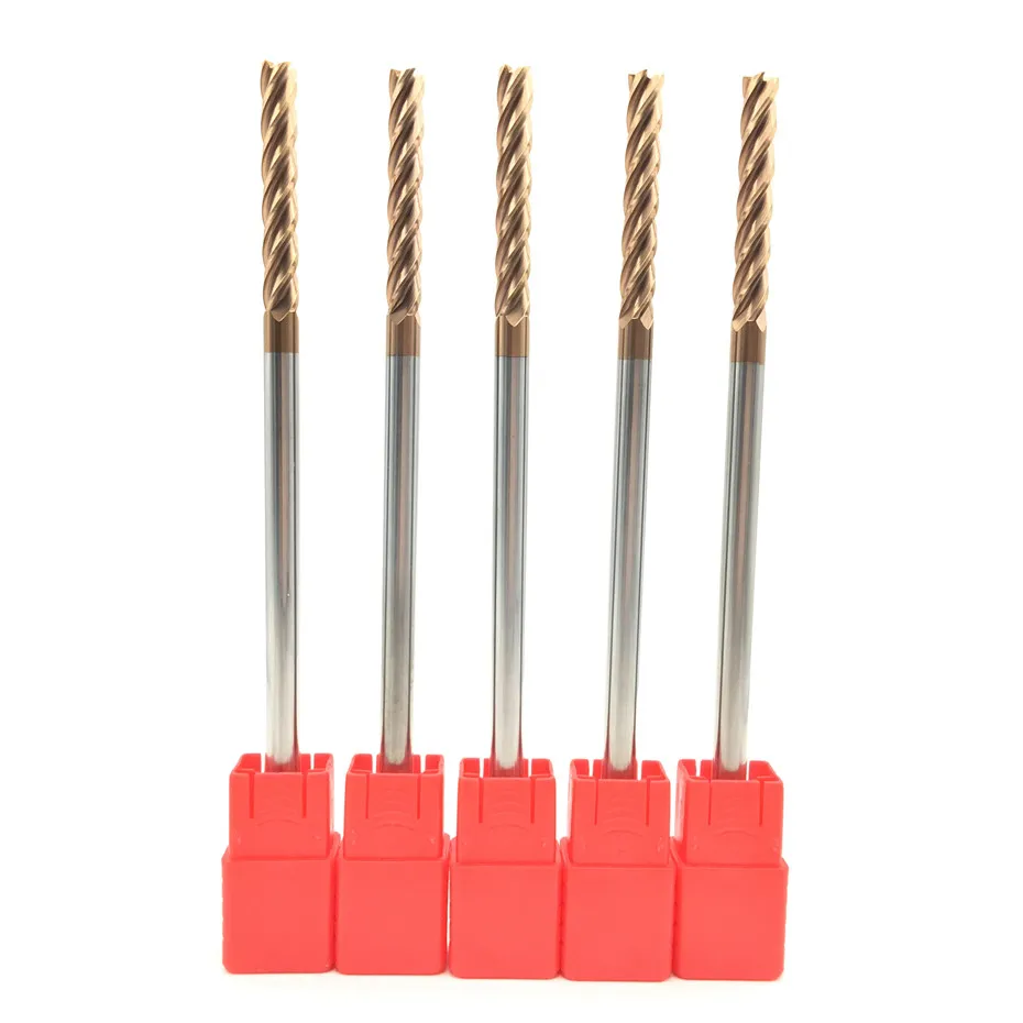 

5PCS HRC60 6mm Solid Carbide Endmills ENDMILL D6X45XD6X150L 4 Flute Standard Length Side milling Slotting Profiling face mill
