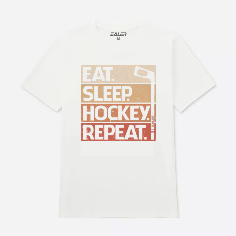 Han Duck/Хлопковые футболки с круглым вырезом для хоккея, высокое качество,, винтажная Мужская рубашка с коротким рукавом TS1828 - Цвет: White