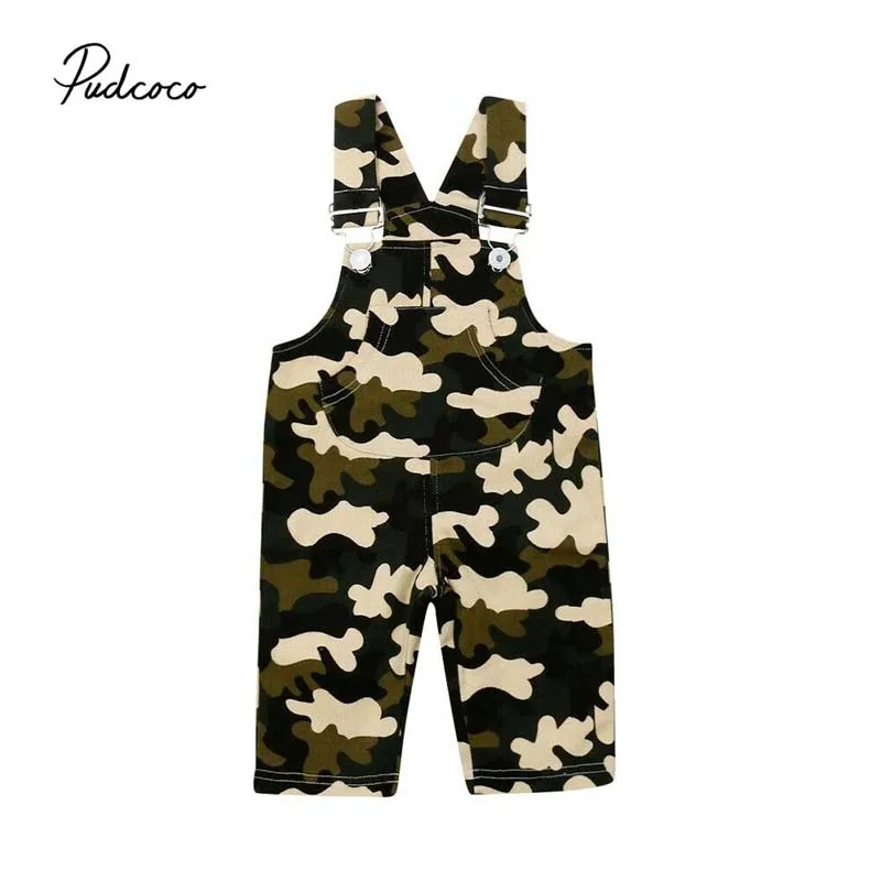 

2019 Brand Fashion Newborn Kid Baby Boy Camouflage Romper Jumpsuit Casual Summer Overalls Cool Outfit Clothes 0-3Y