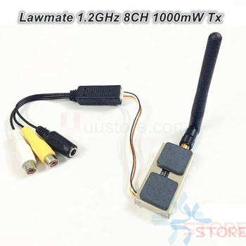 

Lawmate 1.2GHz 8CH 1000mW Wireless AV Transmitter VTX TM-121800 for FPV CCTV Camera