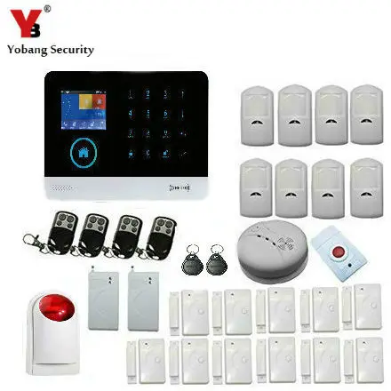 

YoBang Security Wireless Wifi GSM GPRS Rfid Home Security Alarm System Smart Home Automation System IOS/Android Application.