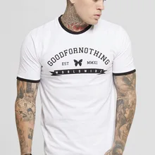 Одежда 2 цвета круглый вырез Футболка мужская Спортивная футболка для фитнеса бега зала и улицы