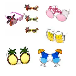 Гавайи очки для вечеринки Новинка Гавайский пляж солнцезащитные очки с дизайном «ананас» Фламинго декорации на свадьбу, вечеринку