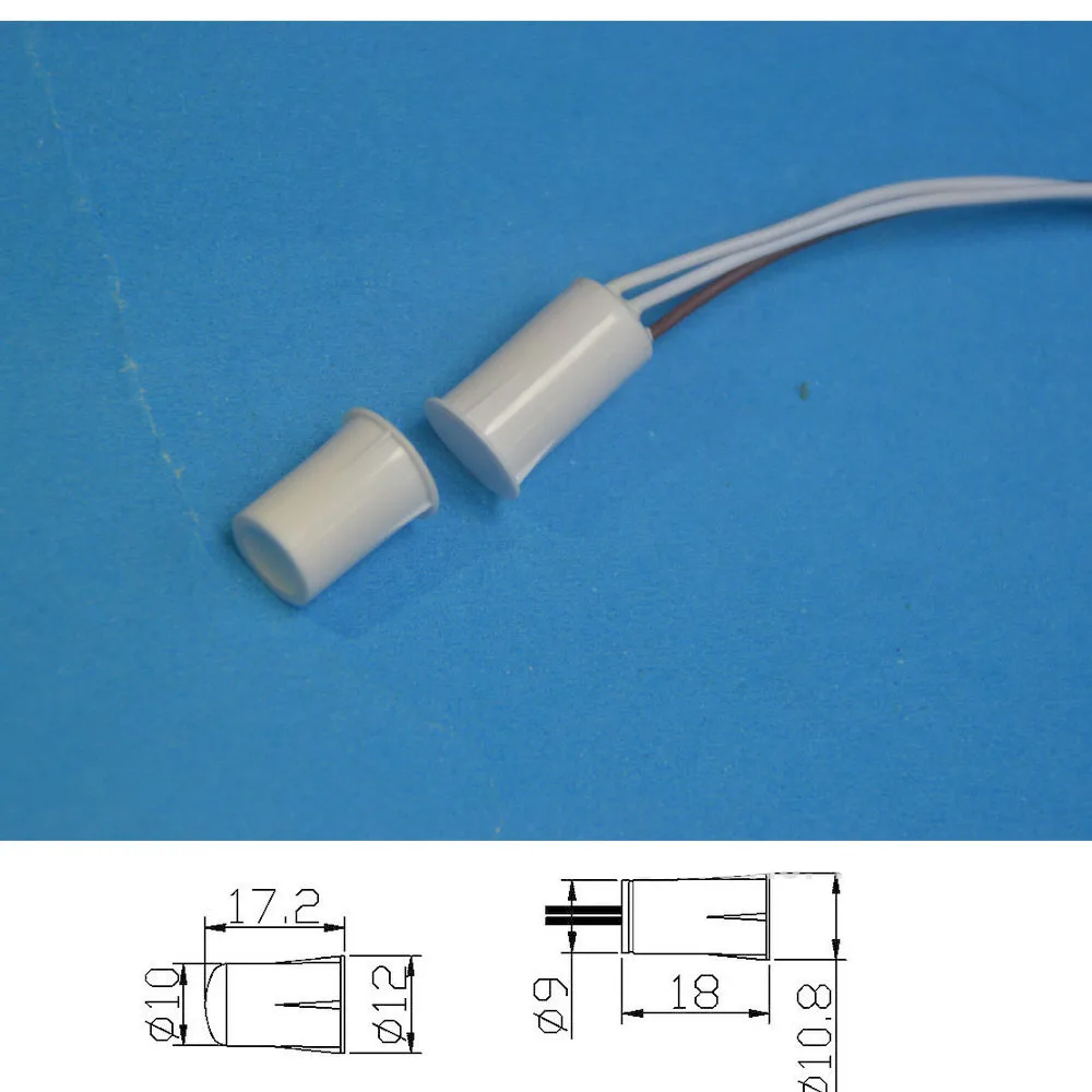 

5 pcs MC-33B NC & NO Embedded magnetic gap switch for door and window sensor For Home Security Alarm Burglar Warning System