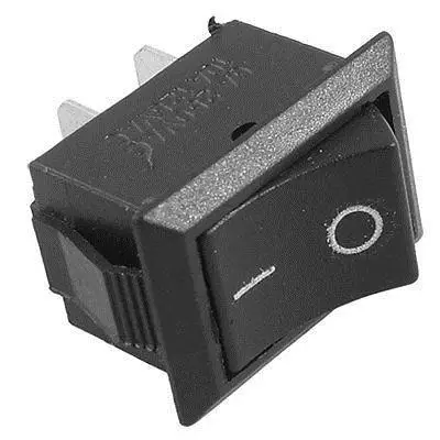 2x AC 6A/250V 10A/125V ON/OFF I/O SPST 2 Pin Snap in Rocker Switch Black 20x12mm | Обустройство дома
