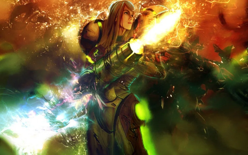 Home Decor Metroid Prime Game-Silk Art Poster Wall Sicker Decoration Gift