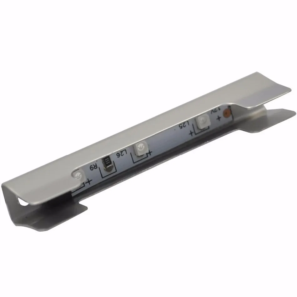 Levou sob as Gabinete para a para a Borda de Vidro Prateleira de Volta Iluminação de Tira Lâmpadas com Controle sob as Luzes do Gabinete Aiboo Luzes do Borda de Vidro Lado Clipe Grampo 3 Remoto rf Control & Adaptador 11 Luzes LED p/ bar