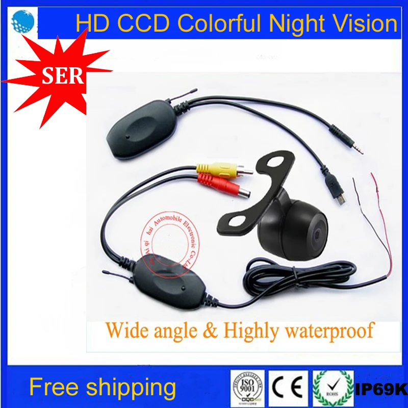 WIRELESS Car Rear View Reverse Camera backup parking camera for Every Kinds of cars With USB Earphone Connector portable GPS | Автомобили