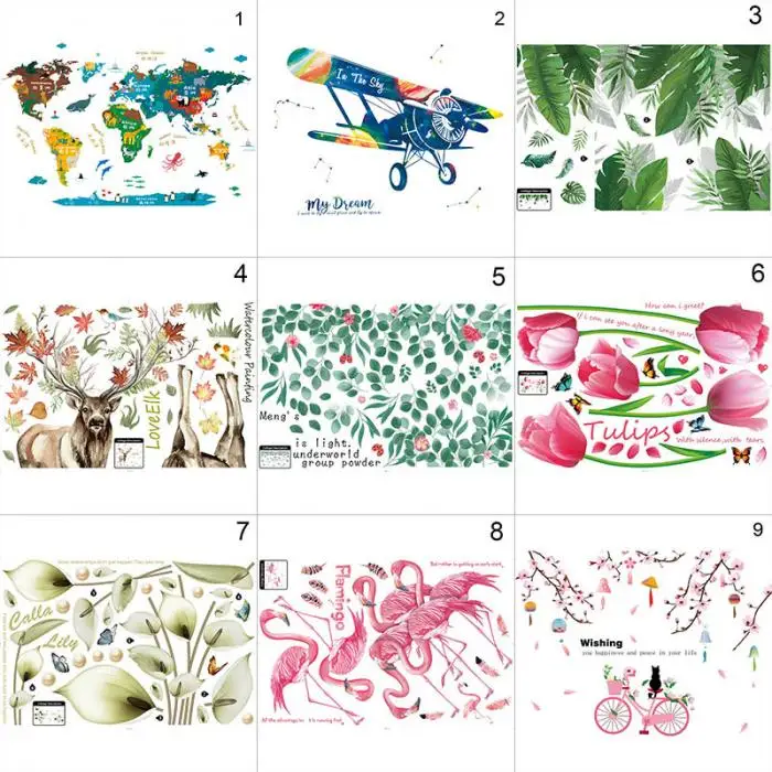 Креативный прекрасный стикер стены фон украшения прочный моды для дома Спальня детский сад@ LS