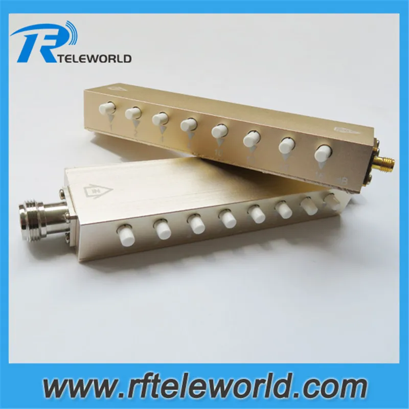 50ohm 0-60dB 2.5GHz 3GHz 8-key 5W Adjustable Key-Press RF Variable Attenuator