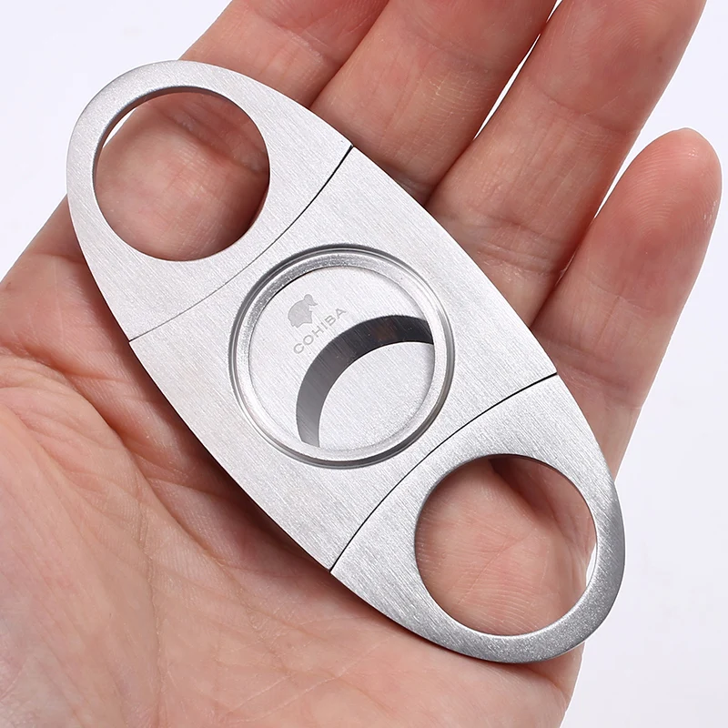 

Free Shipping High Quality Mini Gadgets Pocket Size Stainlesss Steel Cigar Cutter