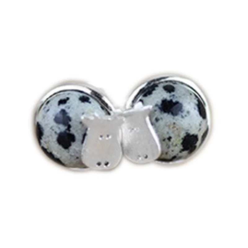 

Fashion 925 Sterling Silver Romantic Irregular shape Stud Earrings For Women