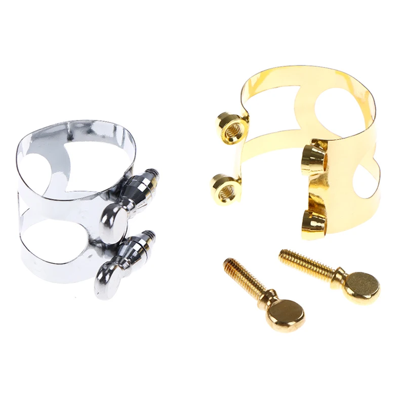 New Alto Saxophone Mouthpiece Ligature Professional Alto Saxophone Sax Mouthpiece Ligature Metal Clip Fastener
