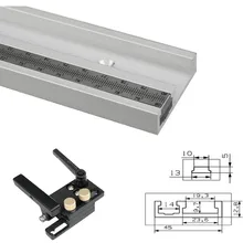 Алюминиевый сплав T-слот дорожки Круглопильный Станок торцовочный стержень с метрической шкалой Длина 40/50/60/80 см