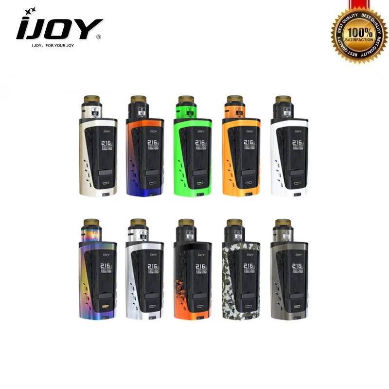 

Original IJOY CAPO 216 SRDA Kit 216W Squonk Box Mod with Comba Srda Vape Tank 0.13ohm Coil Powered By 18650 20700 Battery