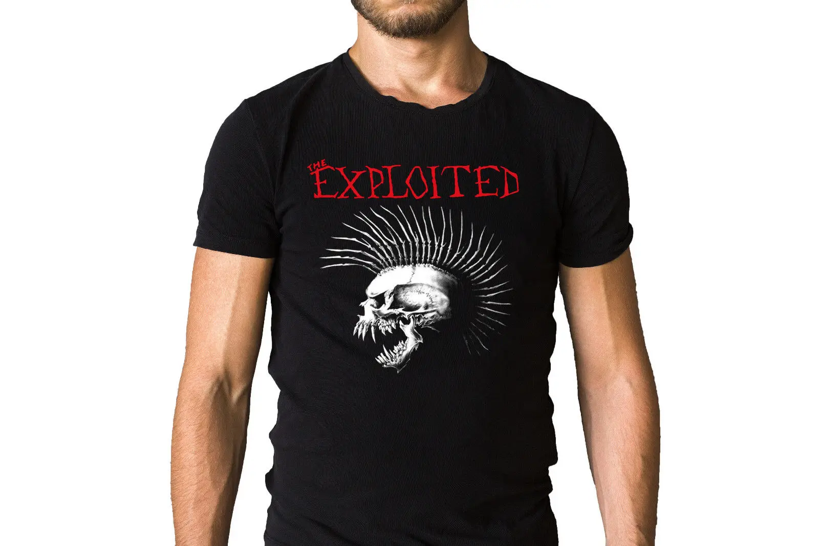 The Exploited Beat Bastards 1996 Album Cover T-Shirt High Quality Custom Printed Tops Hipster Tees T Shirt Top Tee | Мужская одежда