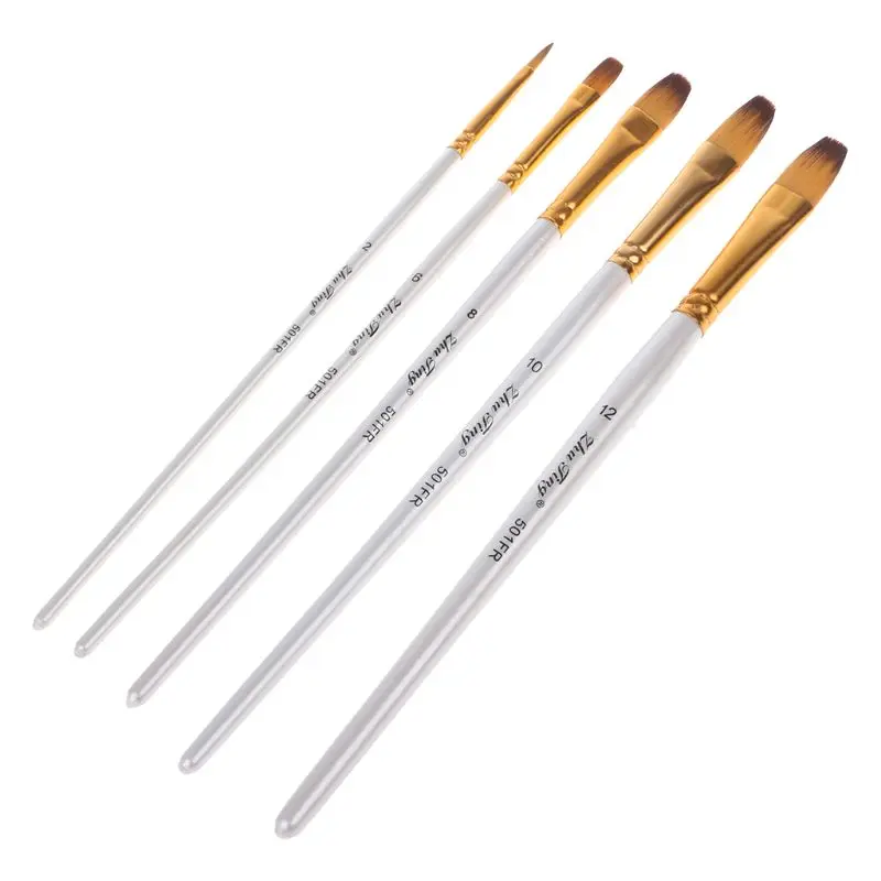 5pcs Professional Painting Brushes Set Acrylic Oil Watercolor Paint Brush Drawing Tool Art Supplies Nov-26A - Цвет: 03