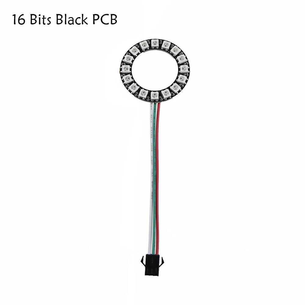 WS2812B DC5V 5050 RGB адресуемые модули полноцветные 16 светодиодных бит пиксельное кольцо