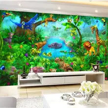 3d обои на заказ Фреска Нетканая Настенная Наклейка для комнаты 3d Сказочный Мир Детская комната картина фото 3d настенные фрески обои