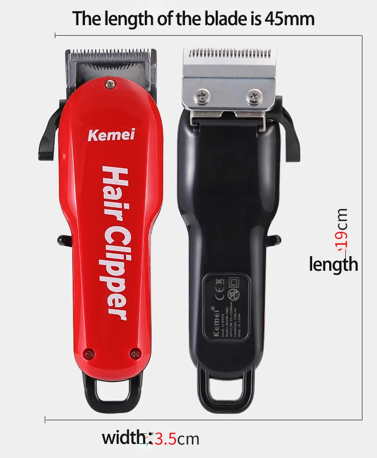 Kemei profissional máquina de cortar cabelo elétrico