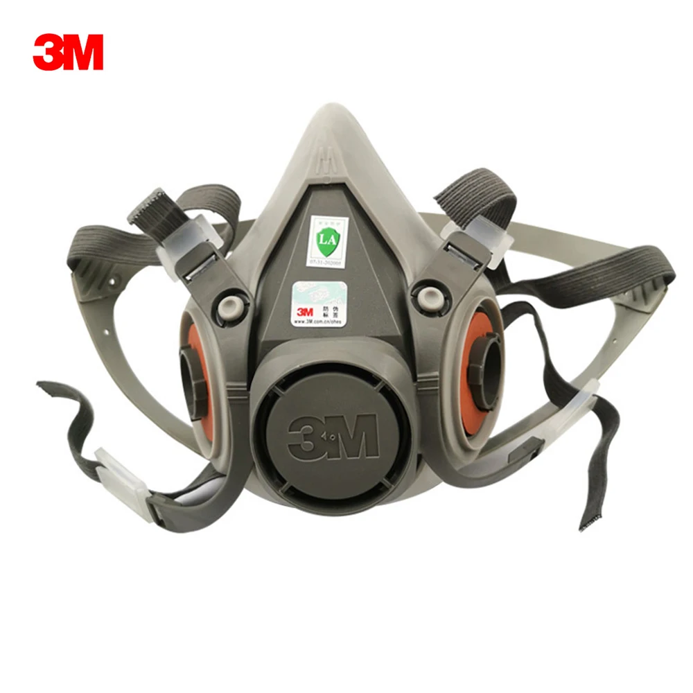 

3M 6200 Half Face Gas Mask Respirator Organic Gas Protection Dust Mask Anti Haze Painting Spraying Industrial Dust-Proof Protect