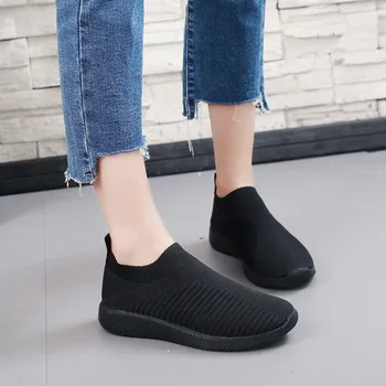 Women Sneakers Running Shoes For Women Outdoor Sports Slip-on Summer Walking Shoe Breathable Mesh For Comfortable Sport#3