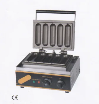 

Free shipping 110v 220v 5 pcs Lolly Hot Dog Waffle Machine Hot Dog Stick Snack Machinery