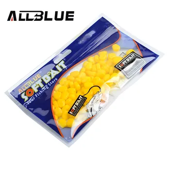 

ALLBLUE Essential New 80pcs/lot Fake Soft Lures Floating Corn Good Quality Fishing Lure Bait Carp Fishing