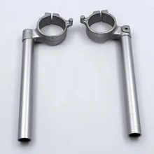 Серебряный левый и правый ручка бар клип на подходит для SUZUKI GSXR600 750 K6 K8 2006-2010