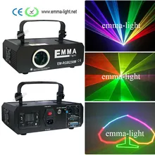 1 Вт Emma красный зеленый синий RGB многоцветный DMX 512 Анимация ILDA сценический лазерный светильник клуб