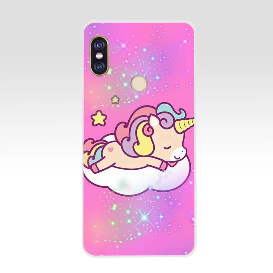 167SD   Rainbow Lovely Unicorn Soft Silicone Tpu Cover phone Case for xiaomi redmi 5A 5Plus note 5 5A Pro mi 6 xiaomi leather case color Cases For Xiaomi