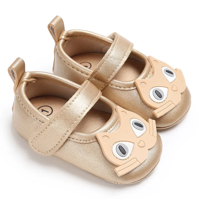 

Summer Newborn Baby Girls Cute Cat Cartoon Infant Toddler First Walkers Soft Soled PU Shallow Shoes S2