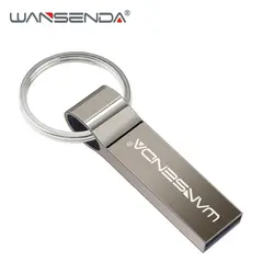 WANSENDA металлический USB флешка 64 ГБ флеш-накопитель 32 ГБ 16 ГБ 8 ГБ 4 ГБ брелок USB 2,0 Флешка Usb Memory Stick флешка