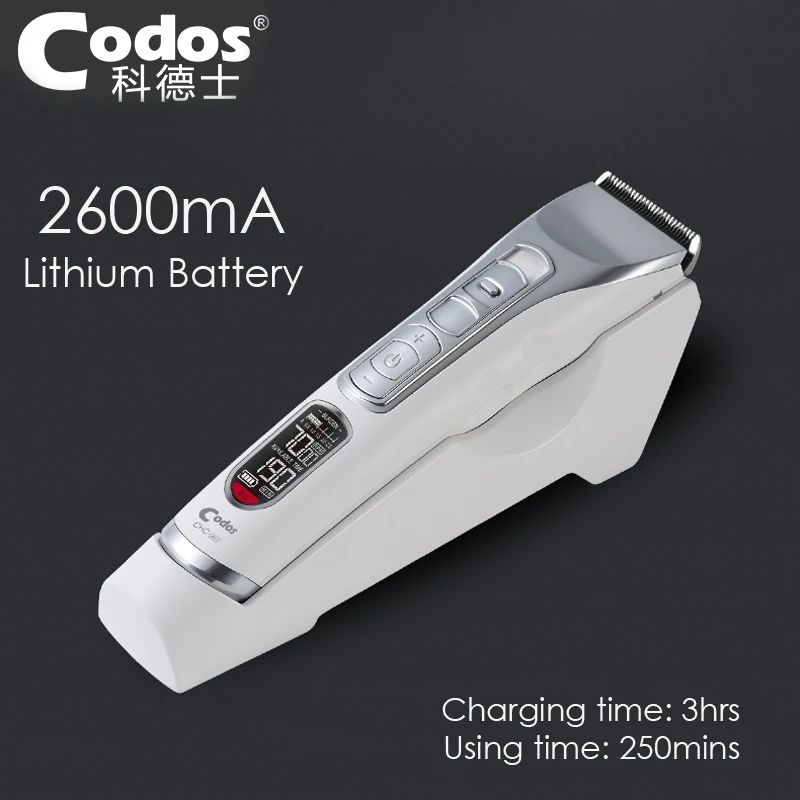 

Codos Advanced Professional Rechargeable Hair Clipper Lithium Battery 2600MA Salon Hair Trimmer Ceramic Blade Cutting Machine