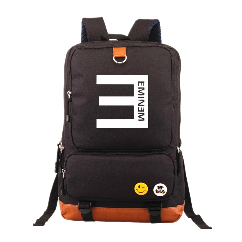 

2018 High Quality RAP GOD Eminem Backpack Teenagers School bags Women Backpacks Men Laptop bag Travel Bag Mochila Escolar