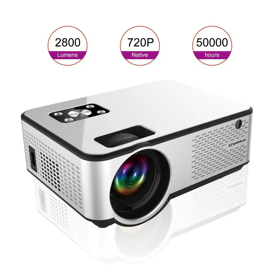 LumiParty FULL HD 720P Портативный светодиодный Портативный HD мультимедийный проектор для домашнего Кино, опционально