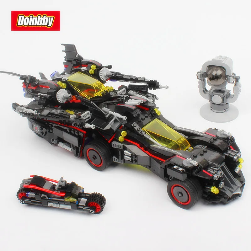 

Bela 10740 The Ultimate Batmobile Bat Motorcycle Fighter Batman Movie Building Block Toys Compatible Legoings Batman