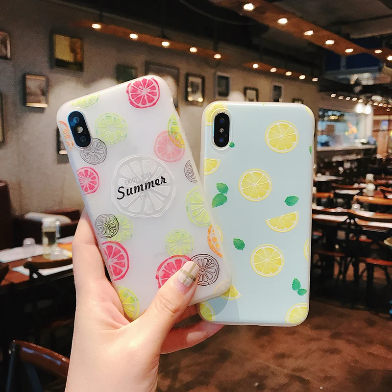 

3D Relief Frosted Soft Silicone High Quality Phone Case Colorful Fruits Series for iPhone XS X XR Max 8 7 6 6S Plus 5 5S SE