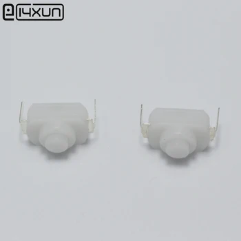 

50pcs AC 250V 1A White On Off Mini Push Button Switch for Electric Torch 2p Self-locking Curved Flashlight Switchs