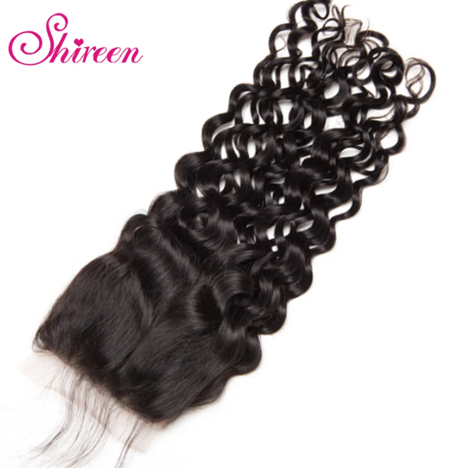 Human Hair Water Wave Bundles With Closure Shireen Malysian Hair Extension Remy Hair Weave 3 Bundle With Closure 4*4 bresiliens Human Hair Water Wave Bundles With Closure Shireen Malysian Hair Extension Remy Hair Weave 3 Bundle With Closure 4*4 bresiliens
