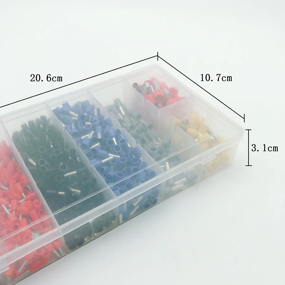 100 mixto Pack. Rojo 5mm Azul Y Amarillo 4mm Horquilla de terminales de crimpeado 6mm
