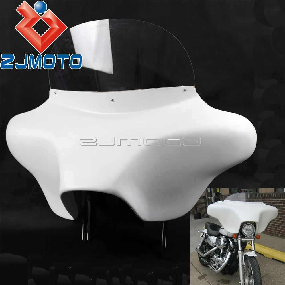 Desmontable Carenado Cubierta con Tintado Pantalla para Harley Davidson Sportster y Dyna Modelos