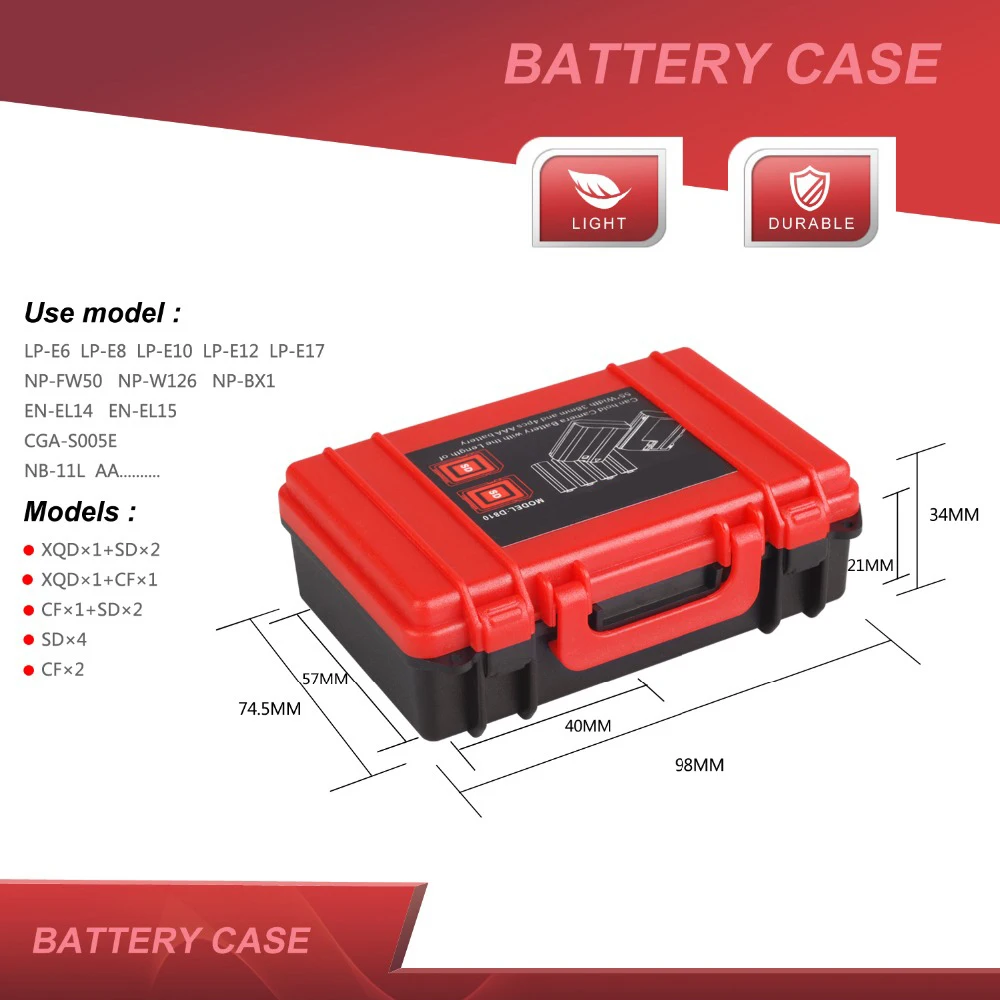 LENSGO-Camera-Memory-Card-Case-Battery-Multifunction-Plastic-Holder-SD-CF-XQD-Card-Storage-Box-for