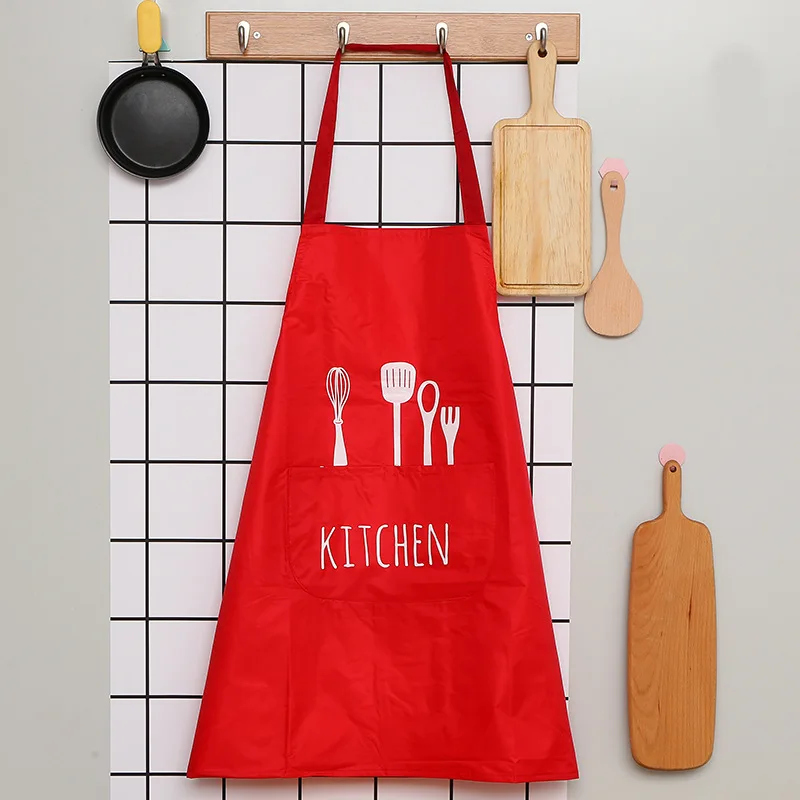

1 Ps Fashion Lady Women Men Adjustable Cotton PVC High-grade Kitchen Apron For Cooking Baking Restaurant Pinafore Dropshipping