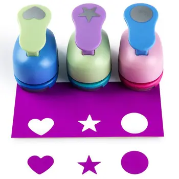 

HOT-Crafts Punch paper punches ,Punches,Pack of 3,Heart,Circle,Star