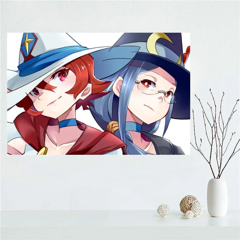 

Custom Little Witch Academia New Canvas Poster Wall Art PRINT Home Decoration Cloth Fabric Wall Poster Print Silk Fabric Gift