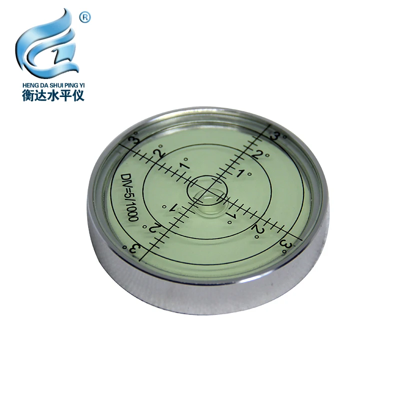 

Vientiane level high precision fan small circular level level bubble metal level bubble portable horizontal bubble